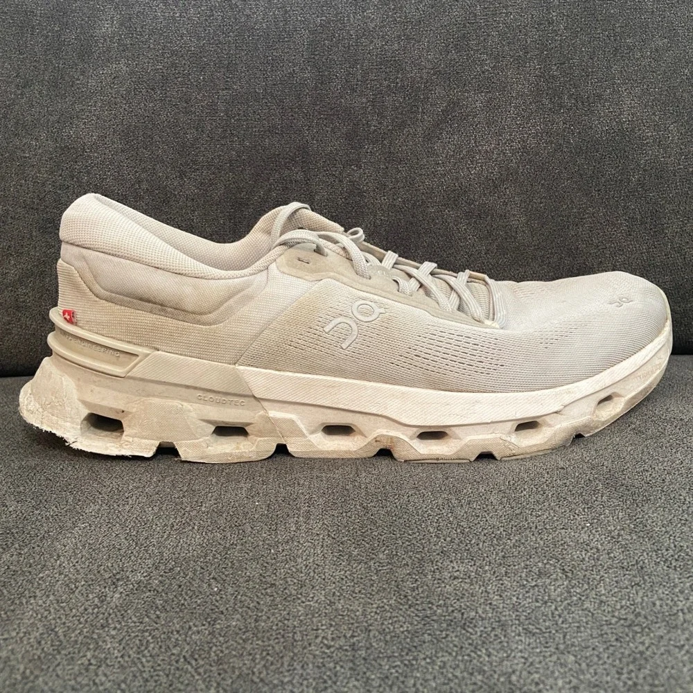 On Cloudflyer 4 Men 11.5 White Road Running Shoes Low Top Sneakers On Cloud